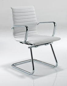 aria amca white designer leather office chair aria amca white
